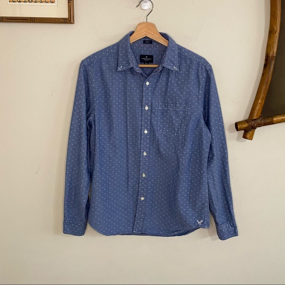 American Eagle Outfitters Other - American Eagle blue long sleeve button down shirt. Medium.
